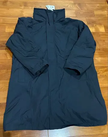 미사용 새상품 유니클로C 후디드 코트 블랙 XL