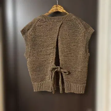 새상품*니코앤드*페이퍼풍 리본 베스트