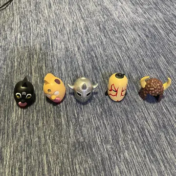 근육맨 마스크형 병뚜껑 피규어 5개 세트