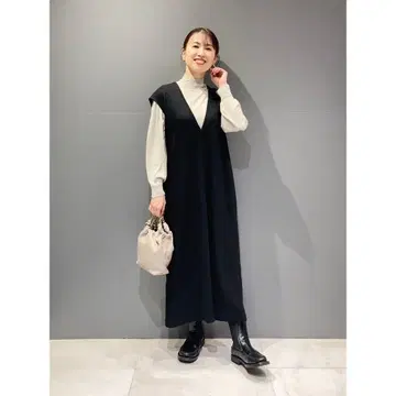 24AW 띠어리 럭스 롱 원피스 오버롤 스커트