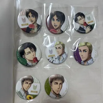 진격의 거인 신규 일러스트 캔뱃지 flower