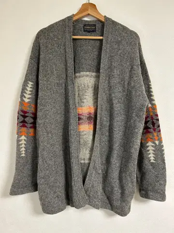 PENDLETON 가디건 네이티브 무늬 그레이 L 사이즈 펜들턴
