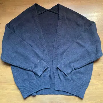 atelier naruse 코튼 로우 게이지 코쿤 니트 가디건