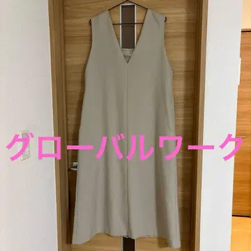 글로벌 워크 2WAY 넥 점프 스커트 그레이지 프리 사이즈