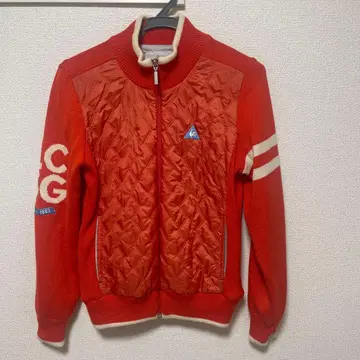 르꼬끄 오렌지 얇은 퀼팅 자켓 여성용