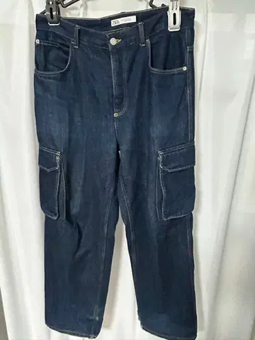 카고 스타일 다크 블루 데님