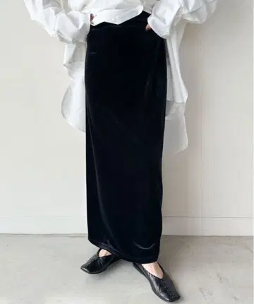 셀렉트모카 벨로아 I라인 롱 스커트