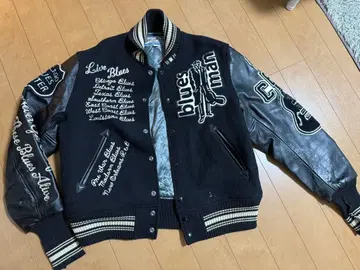 Whitesville 바시티 자켓 40사이즈 블루스맨 디자인