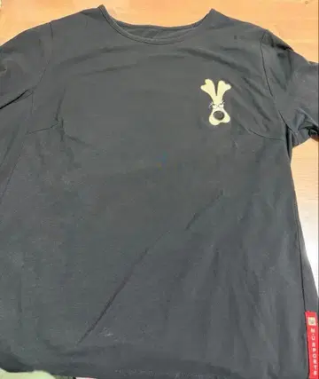 MU SPORTS 토끼 로고 블랙 T셔츠 사이즈 42