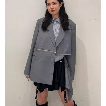 [ 시착만 한 상품 ] jouetie 길이 2WAY 루즈 자켓 그레이