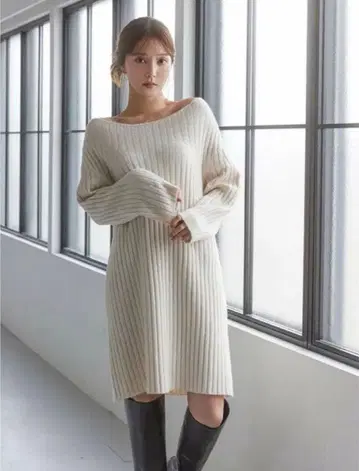 SNIDEL 리브 니트 미니 원피스 스나이델 원피스 미사용 새상품