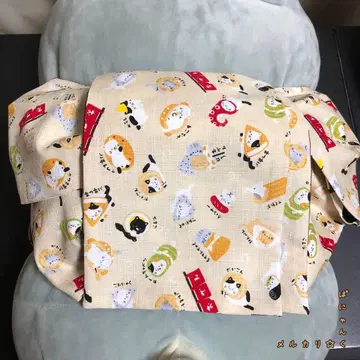 [ 얼룩 냥코(베이지) ] 어른용 헤코 오비 반폭