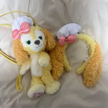 쿠키앤 머리띠 봉제 인형 백