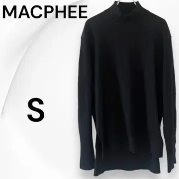 MACPHEE 맥피 [ S ] 블랙 롱 니트 스웨터 무릎 위