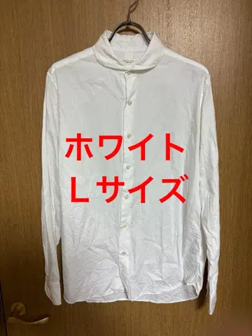 [ EDIFICE ] 컷어웨이 셔츠 화이트 L 사이즈