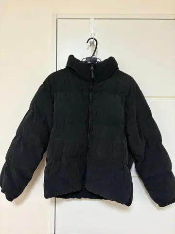 히트 패디드 코듀로이 블루종