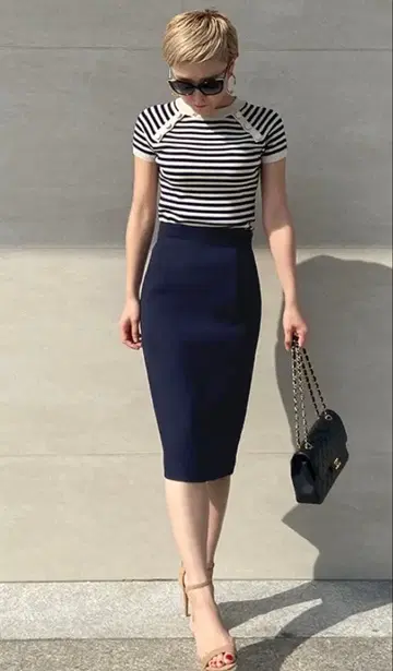 JENNE 오드리 펜슬 스커트 XS