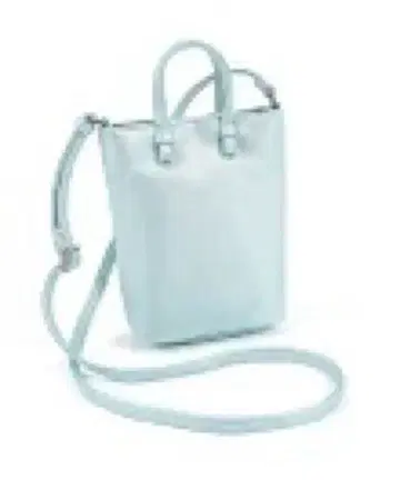 미사용 키타무라 숄더 미니백 실버 계열 블루