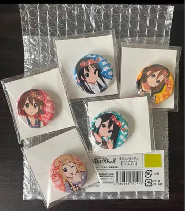 케이온! 교애니 메모리얼 캔뱃지 5종 세트