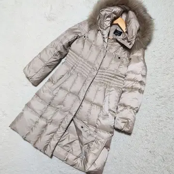 [레어] 23구 다운 코트 롱 A라인 후드 퍼 워셔블