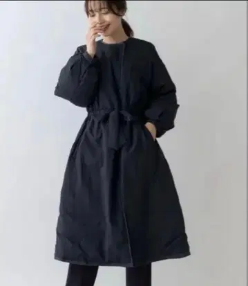 SONO 페미니티 롱 다운 코트 블랙