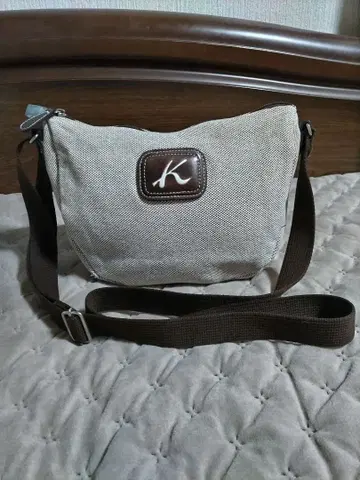 키타무라 K 숄더백 베이지 캔버스