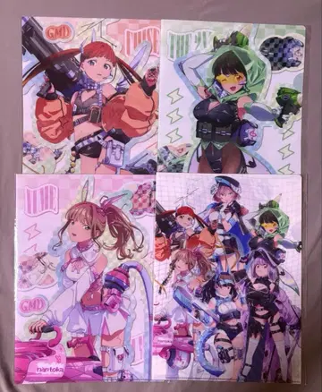 그리드맨 유니버스 모리 온라인 스크래치 클리어 파일 4종 세트