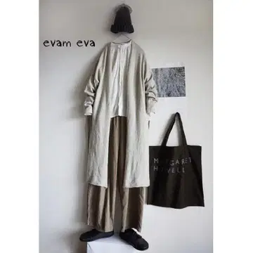 evam eva 캐시미어 100% 롱 가디건
