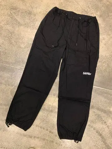 SAPEuR 사풀 립스탑 스케이트 팬츠 블랙