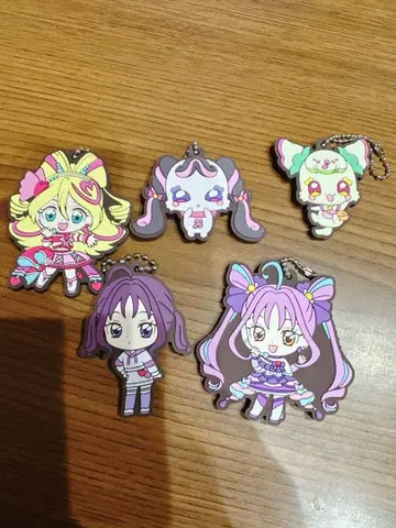 너와 아이돌 프리큐어 캡슐 러버 마스코트 세트