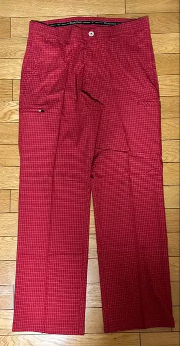 투어 스테이지 체크 무늬 골프 팬츠