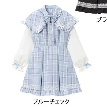 판초풍 소매 절개 원피스 유메텐보