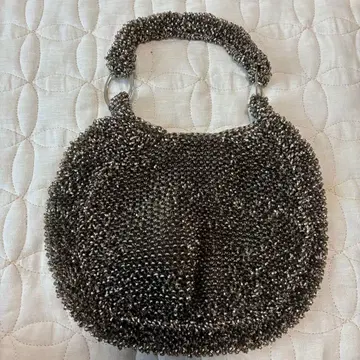 와이어백 실버 토트백 그물 핸드백 여성용 baiya