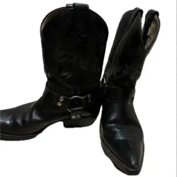 웨스턴 부츠 블랙 헤이세이 갸루 y2k