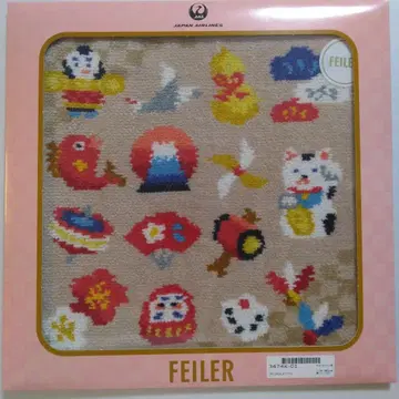 미사용 새상품 FEILER 페이러 손수건 럭키 오너먼트 패턴 3