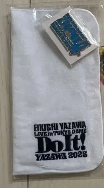 야자와 에이요시 SS석 특전 핸드 타월 & 핀 배지 2025 도쿄 돔