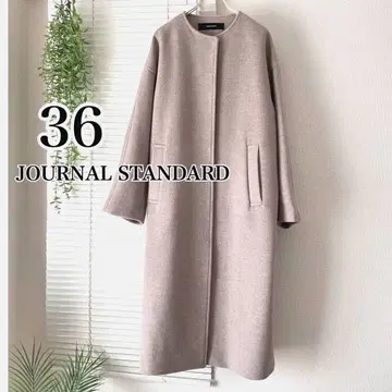 [ 새상품급 ] [ 2023AW ] 슈퍼 140 비버 노카라 코트 베이지