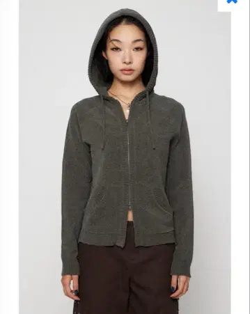 LAGUA GEM 포켓 립 집 후디