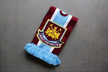웨스트햄 2000년 레트로 축구 머플러 미사용 새상품 유럽제