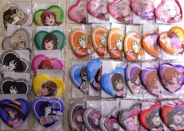 러브 라이브 니지가사키 학원 1번 복권 캔 배지 묶음 판매