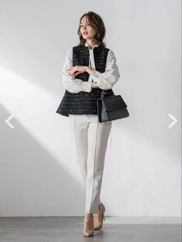 Viaggio Blu 크리스텔 크로스 테이퍼드 팬츠