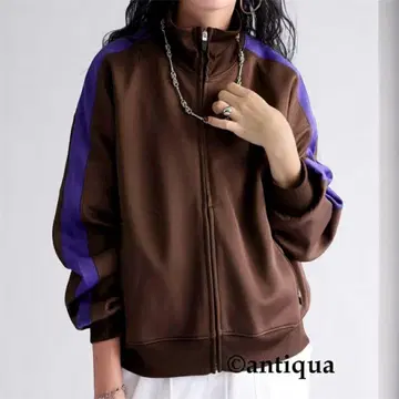 새상품급 안티카 antiqua 저지 브라운 x 퍼플 FREE