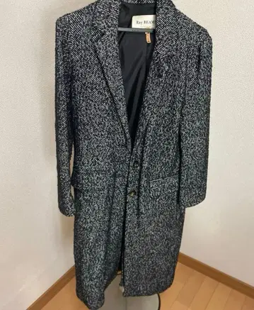 Ray BEAMS 헤링본 롱 코트 S 사이즈