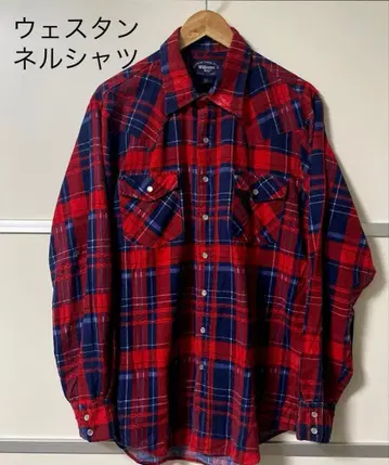Vintage williams bay 플란넬 셔츠 체크 웨스턴