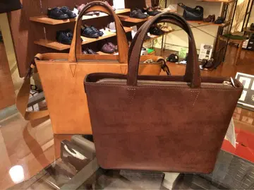 컨디션 최상 에르고포크 2way 미니 토트백 왁싱 가죽