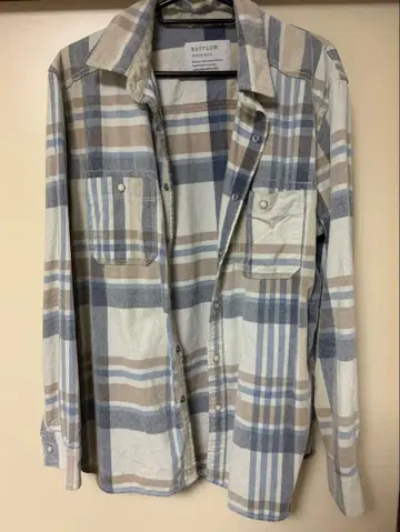 베이플로우 BAYFLOW 체크 무늬 긴팔 셔츠