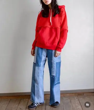 리허설올 패널 패치 후드티 RehersalL