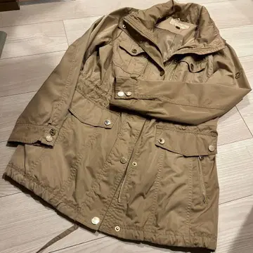 MICHAEL KORS 후드 부착 모즈 코트 S 베이지