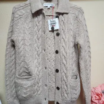 새상품 유니클로 이네스 케이블 가디건 니트