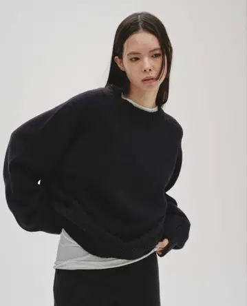 TODAYFUL 래글런 니트 풀오버 블랙